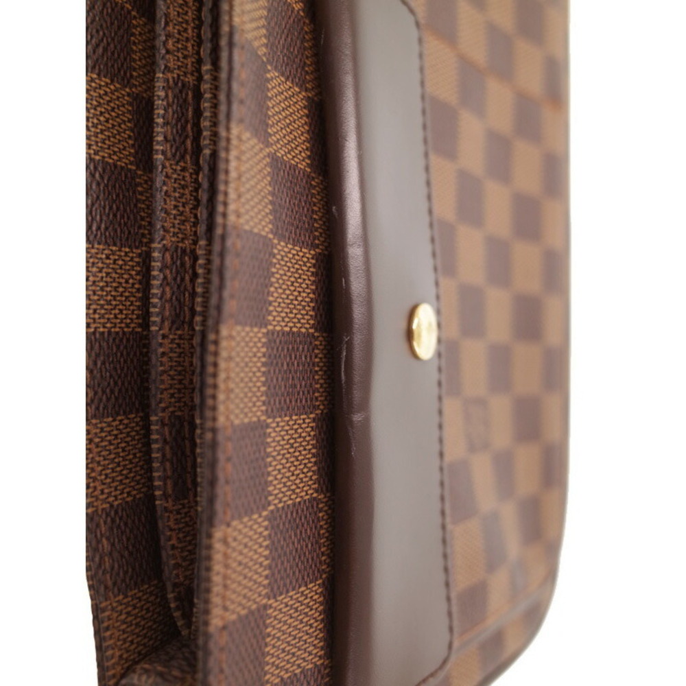 Louis Vuitton Ebene Damier Shoulder Brown Bag Canvas Aubagne - Picture 7 of 8